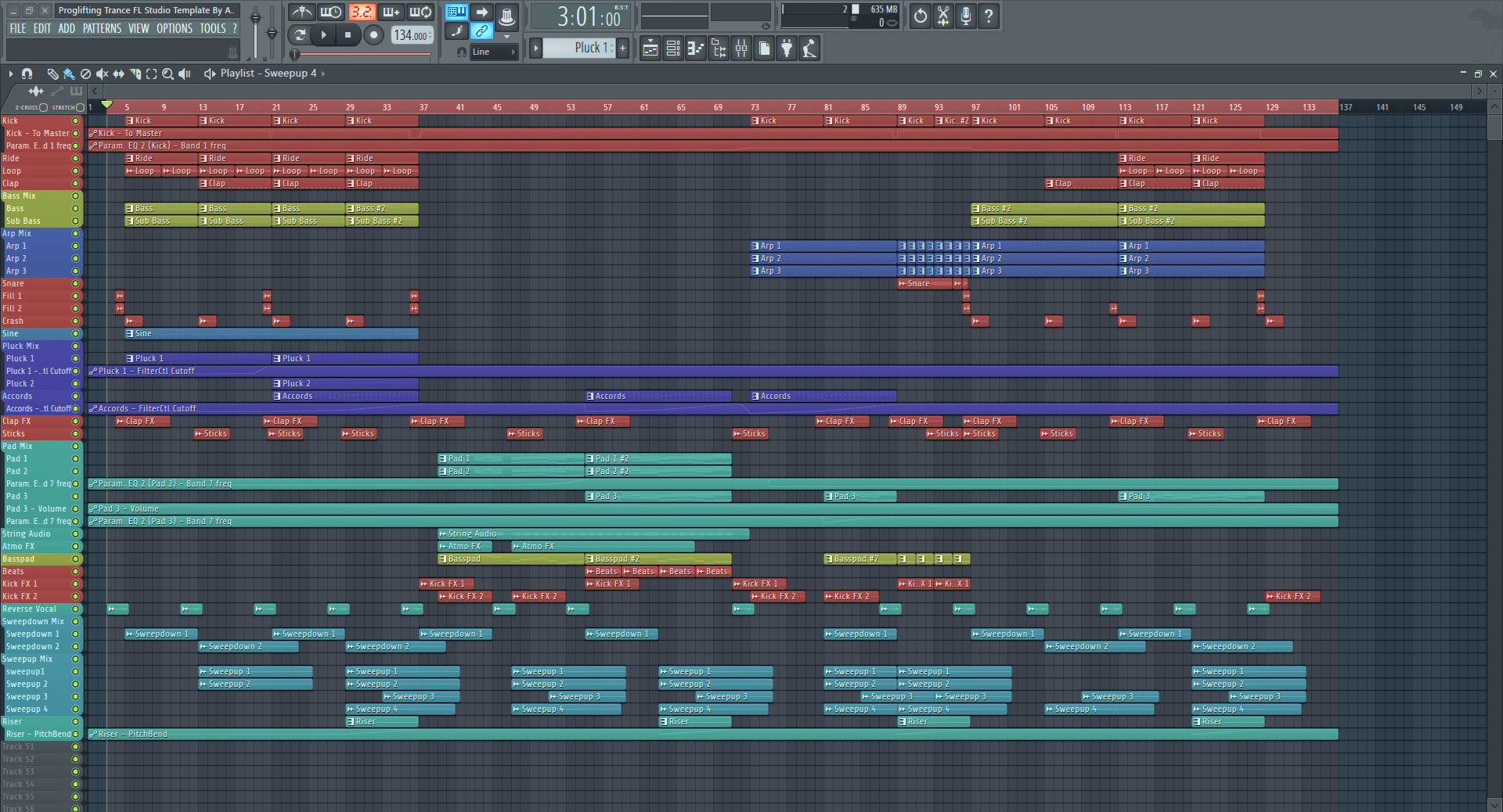 Proglifting Trance FL Studio Template by AYDA available at  !
